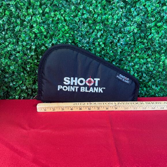 Shoot Point Blank Soft Pistol Case Small Black Gun Travel Case Bag - Picture 2 of 10